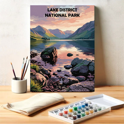 Lake District, britischer Nationalpark | Malen nach Zahlen-Set