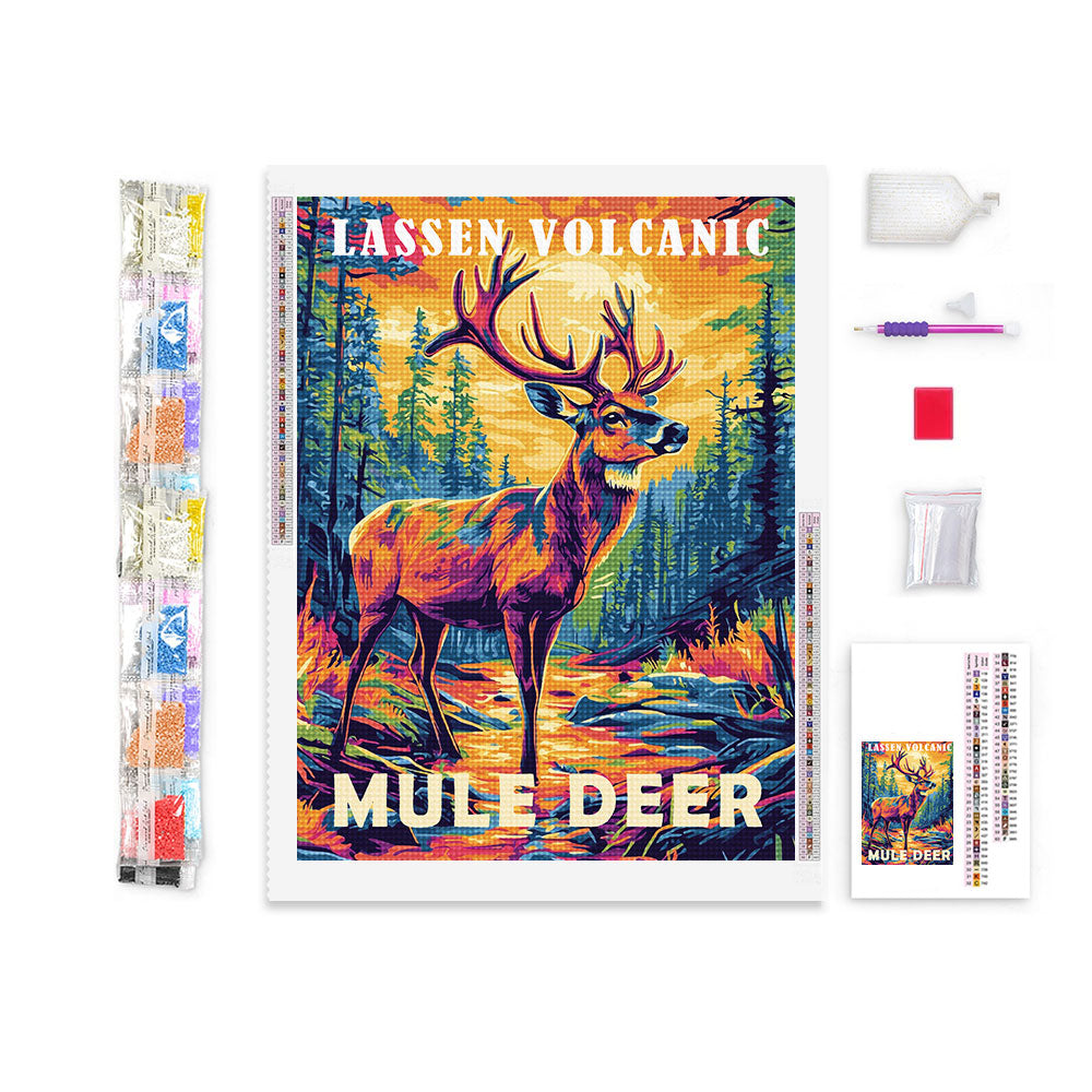 Lassen Volcanic National Park Animal Diamond Painting