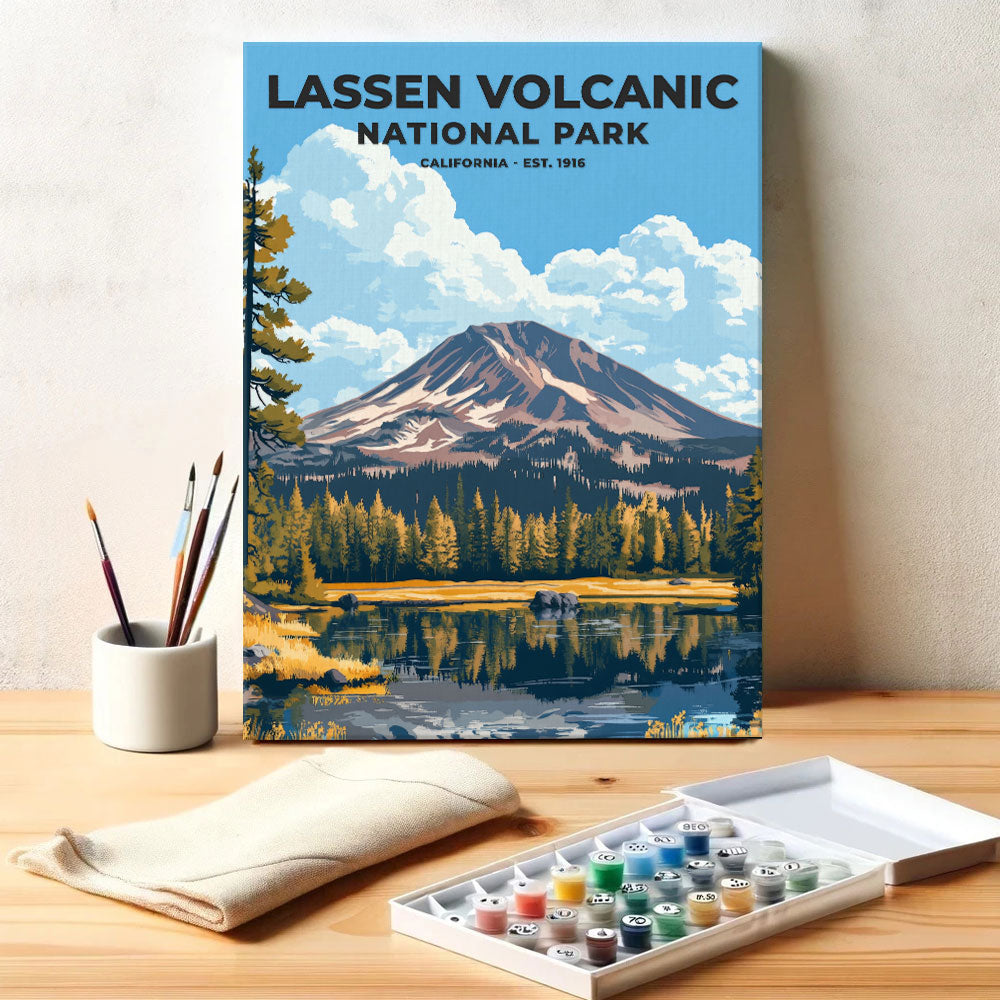 Lassen Volcanic National Park Heritage Edition | Paint by Numbers Kit