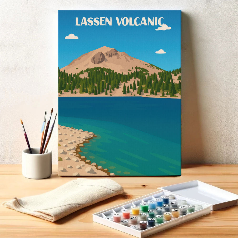 Lassen Volcanic National Park Beginner | Paint by Numbers Kit