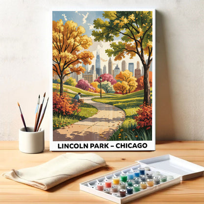 Lincoln Park, Chicago | US Landmark | Paint by Numbers Kit