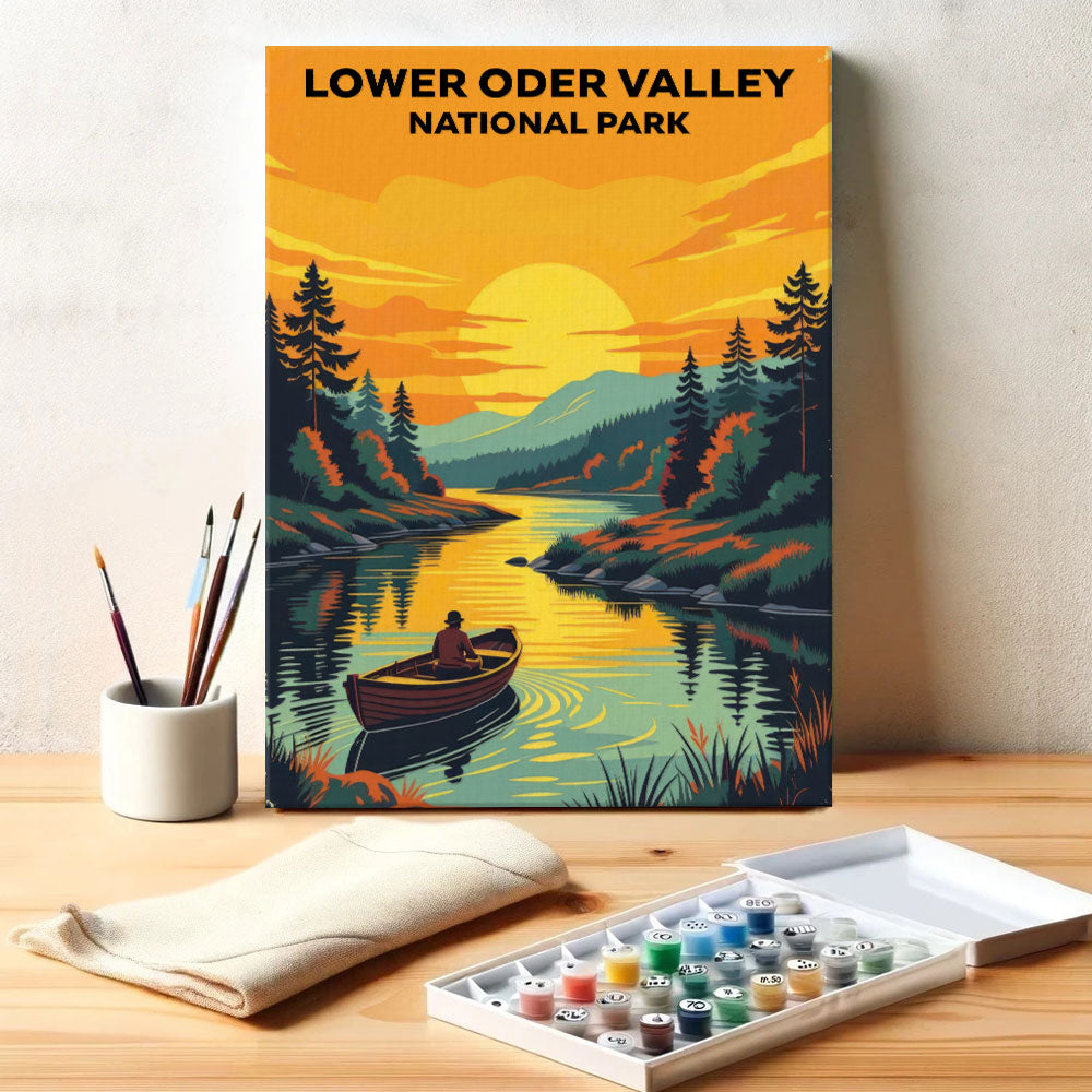 Lower Oder Valley - German National Park | Paint by Numbers Kit