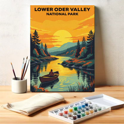Lower Oder Valley - German National Park | Paint by Numbers Kit