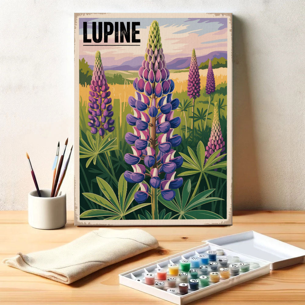 Lupine - US Wildflowers | Paint by Numbers Kit