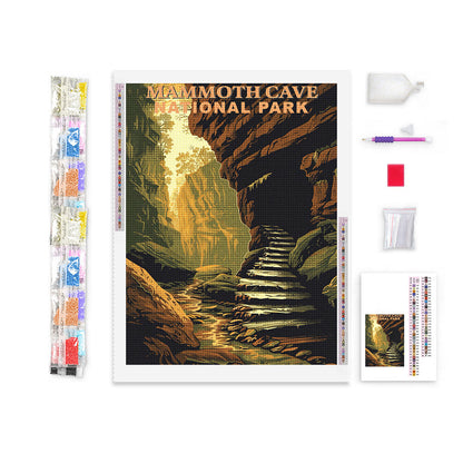 Mammoth Cave National Park Diamond Painting (Vintage Edition)