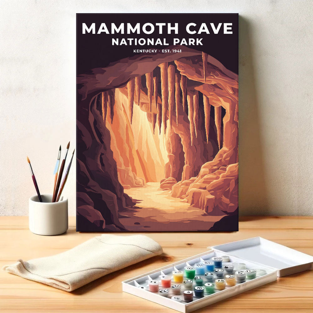 Mammoth Cave National Park Heritage Edition | Paint by Numbers Kit