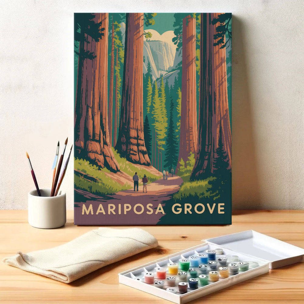 Mariposa Grove - Yosemite National Park | Paint by Numbers Kit