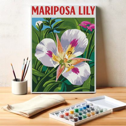 Mariposa Lily - US Wildflowers | Paint by Numbers Kit