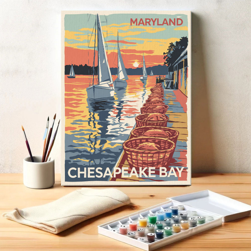 Maryland - Chesapeake Bay | Paint by Numbers Kit