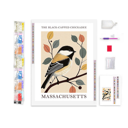 Massachusetts State Bird Diamond Painting