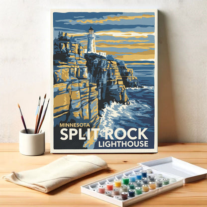 Minnesota - Split Rock Lighthouse | Paint by Numbers Kit