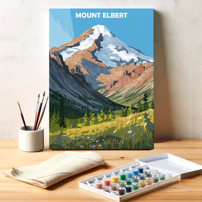 Mount Elbert, USA | Malen nach Zahlen Set