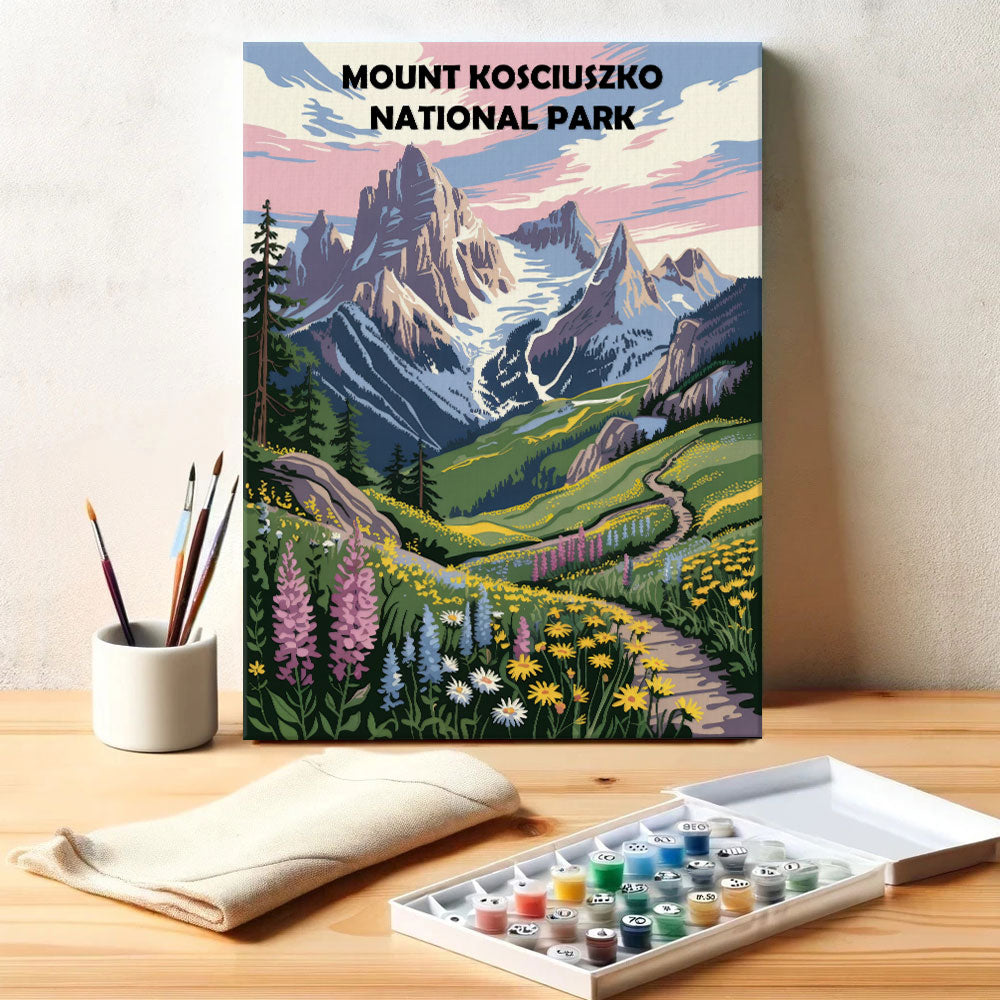 Mount Kosciuszko AU National Park | Paint by Numbers Kit