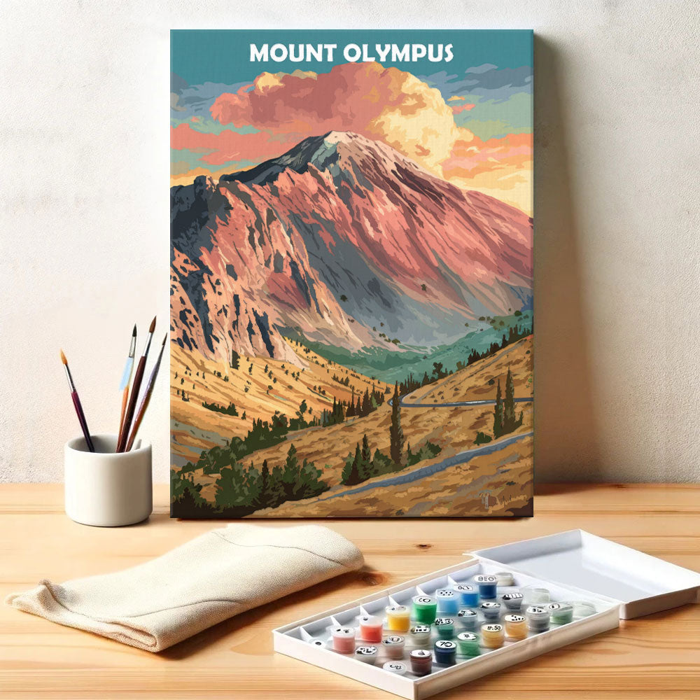 Olymp, USA | Malen nach Zahlen Set