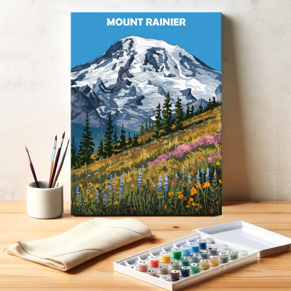 Mount Rainier, USA | Paint by Numbers Kit