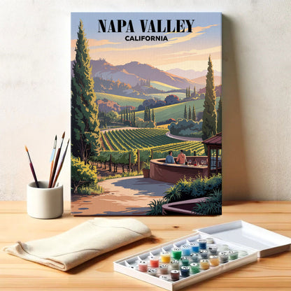Napa Valley Wineries, California | Paint by Numbers Kit