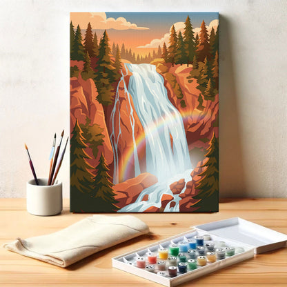 Narada Falls - Mount Rainier | Paint by Numbers Kit