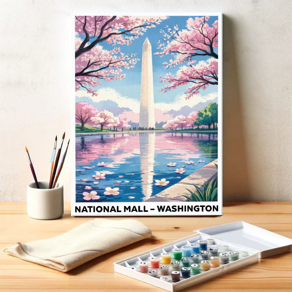 National Mall, Washington | US Landmark | Paint by Numbers Kit