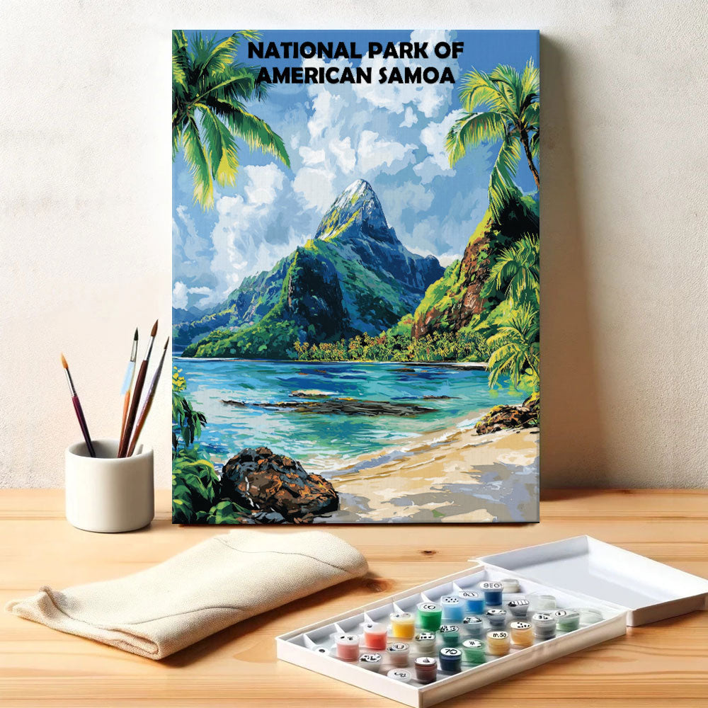 American Samoa National Park Winter | Paint by Numbers Kit