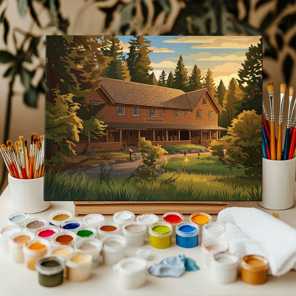 National park inn - Mount Rainier | Paint by Numbers Kit