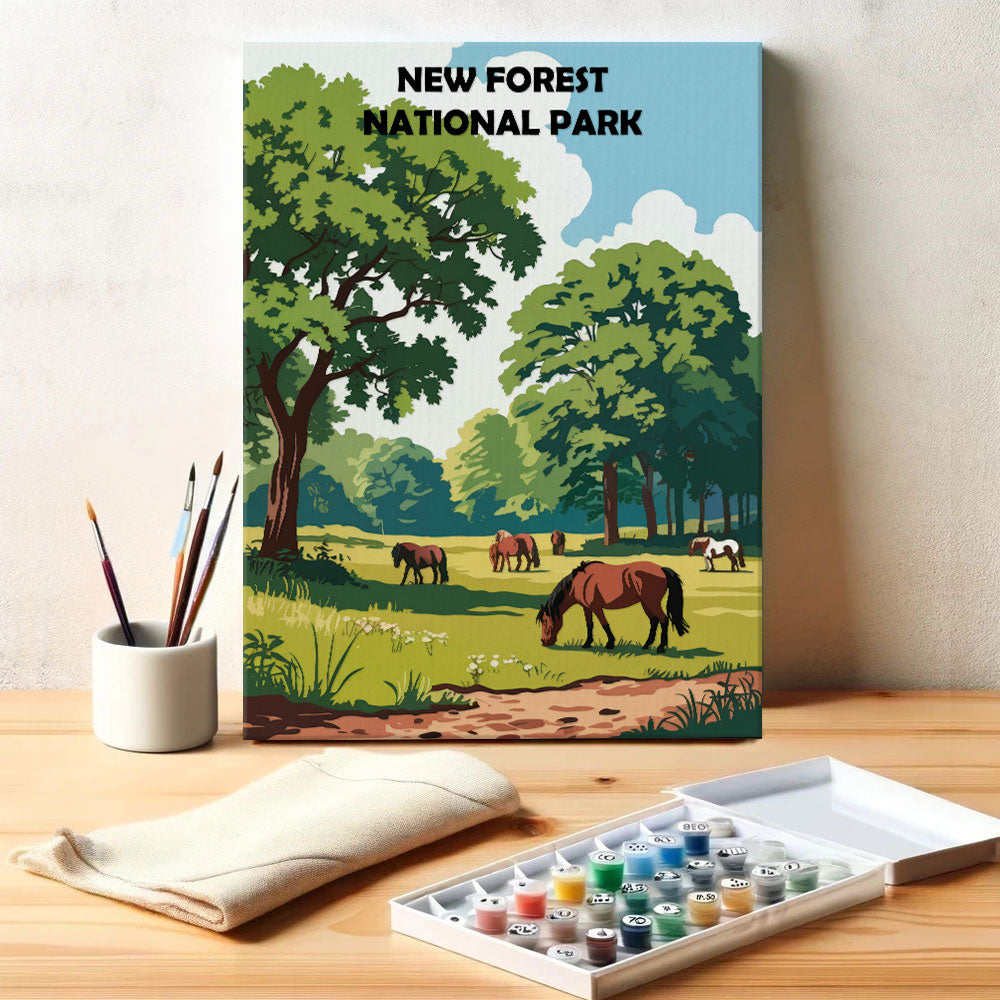 New Forest UK National Park | Paint by Numbers Kit