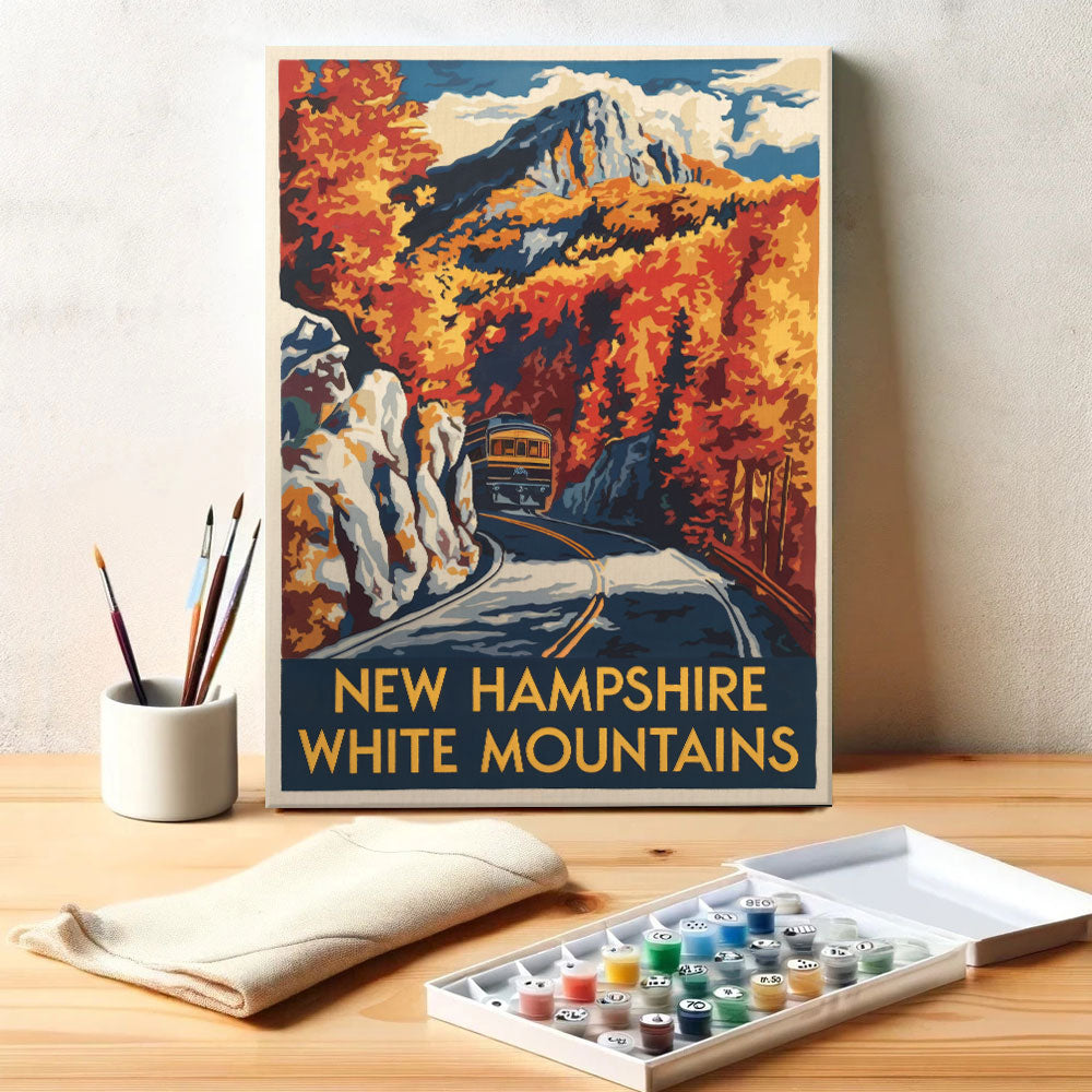 New Hampshire - White Mountains | Paint by Numbers Kit