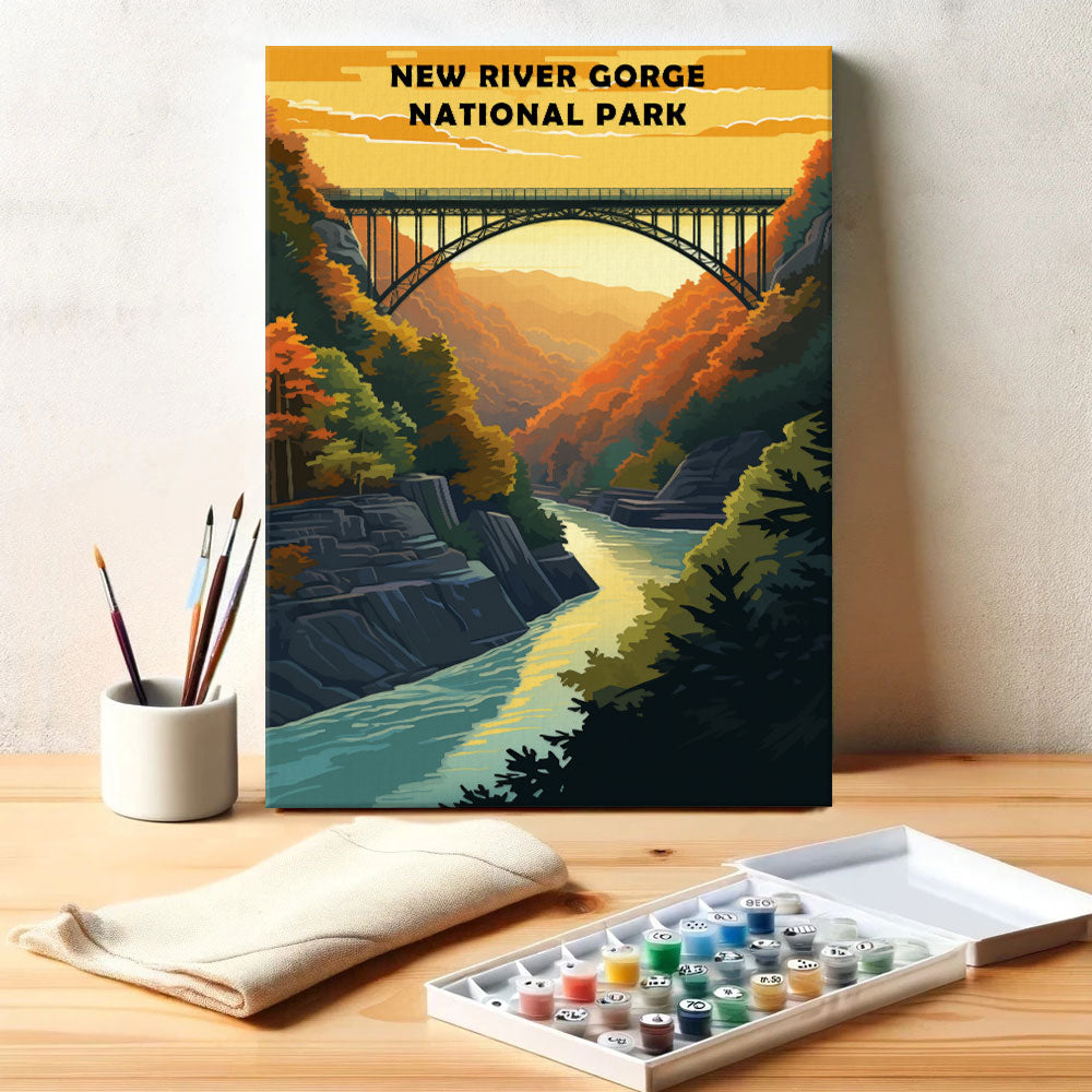 New River Gorge National Park | Paint by Numbers Kit