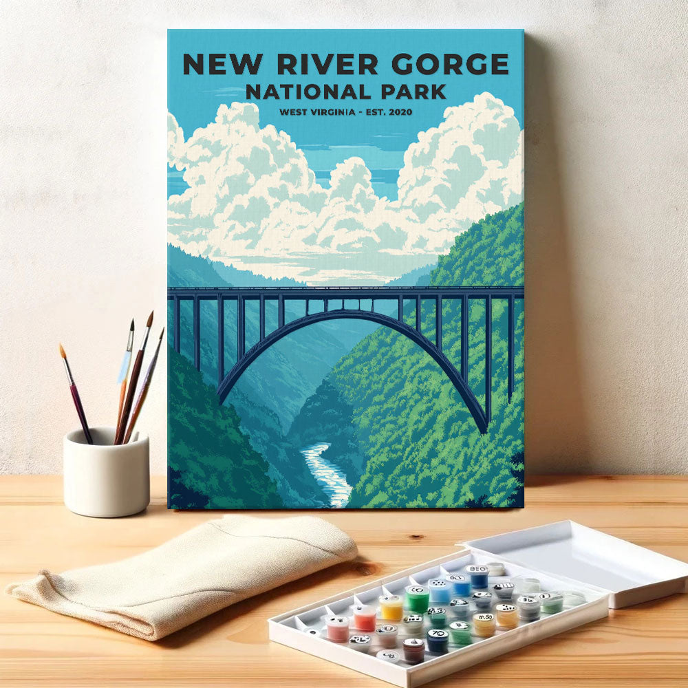 New River Gorge National Park Heritage Edition | Paint by Numbers Kit