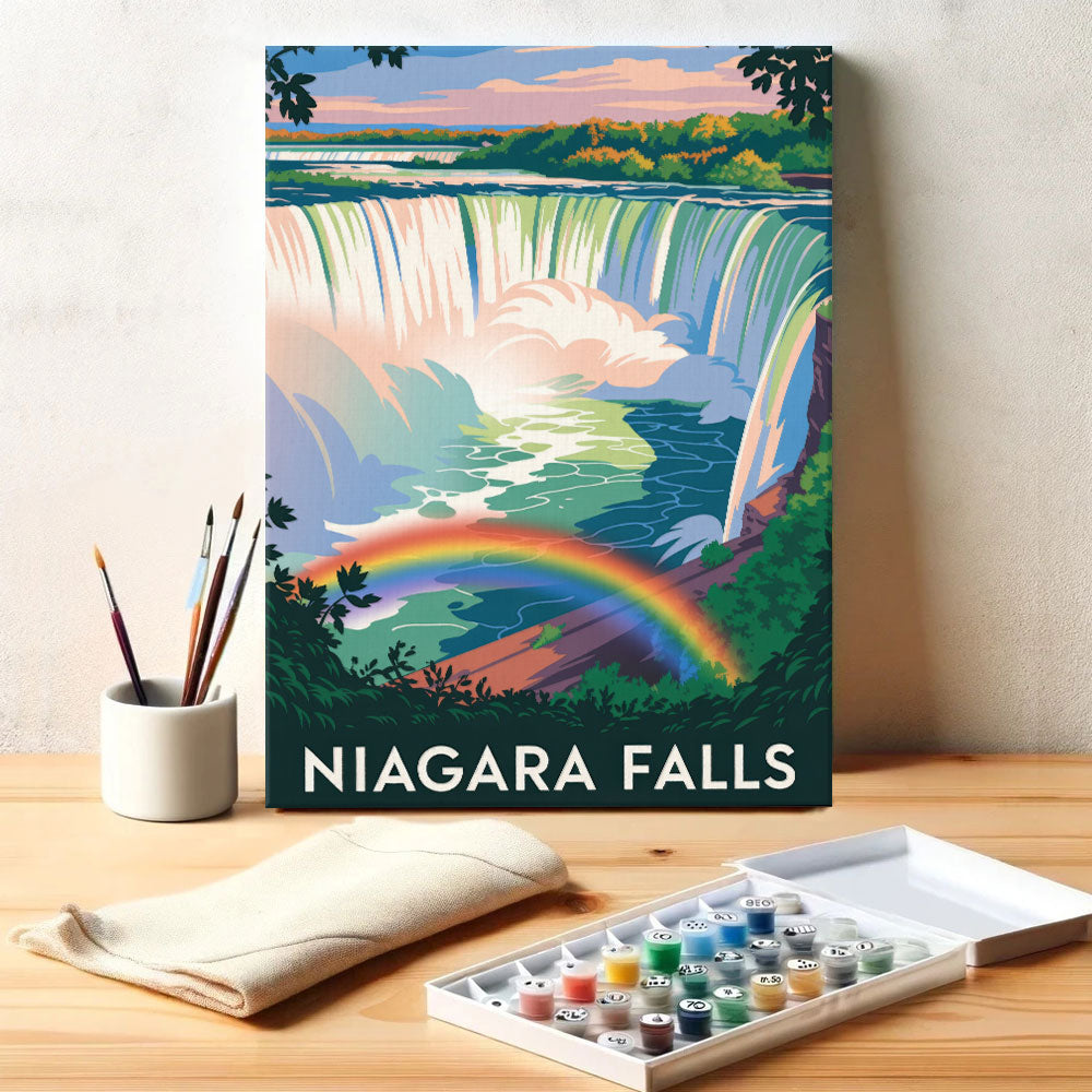 Niagara Falls - U.S. Waterfalls | Paint by Numbers Kit