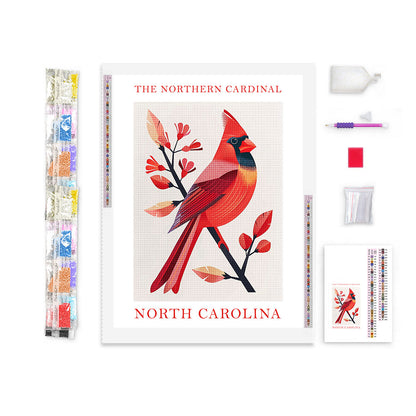 North Carolina State Bird Diamond Painting