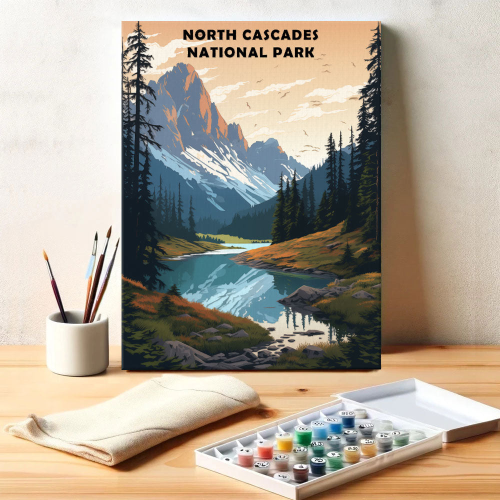 North Cascades National Park | Paint by Numbers Kit