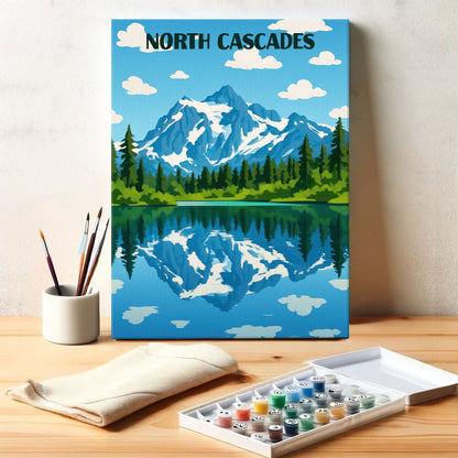 North Cascades National Park Beginner | Paint by Numbers Kit