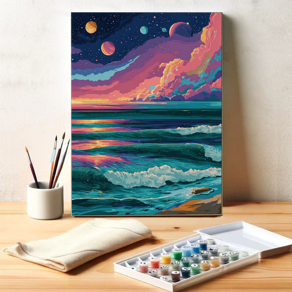 Ocean Sunset | Paint by Numbers Kit – Wander Painting