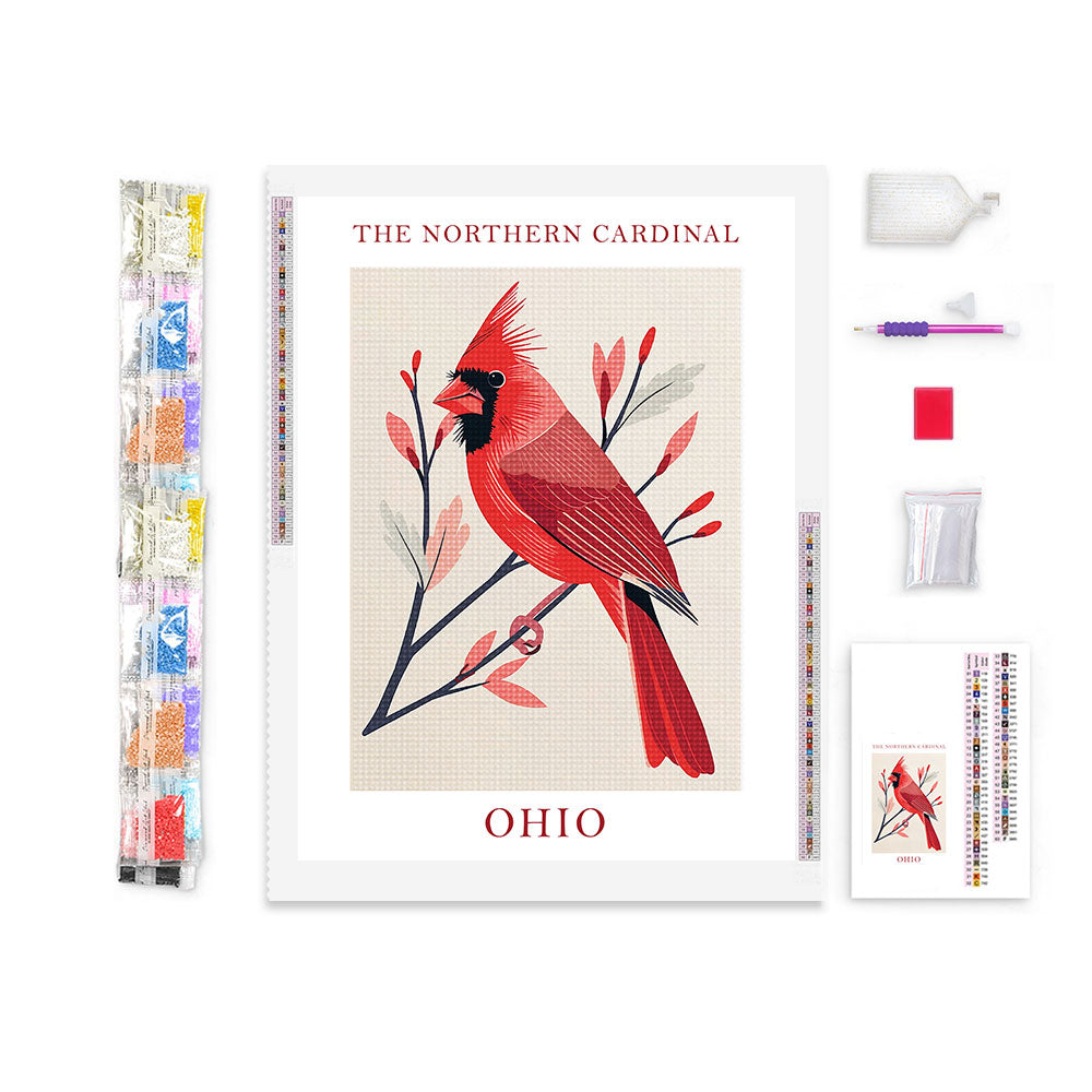 Ohio State Bird Diamond Painting