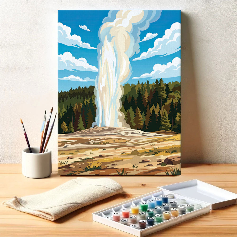 Old Faithful - Yellowstone | Paint by Numbers Kit