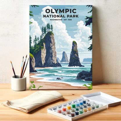 Olympic National Park Heritage Edition | Paint by Numbers Kit