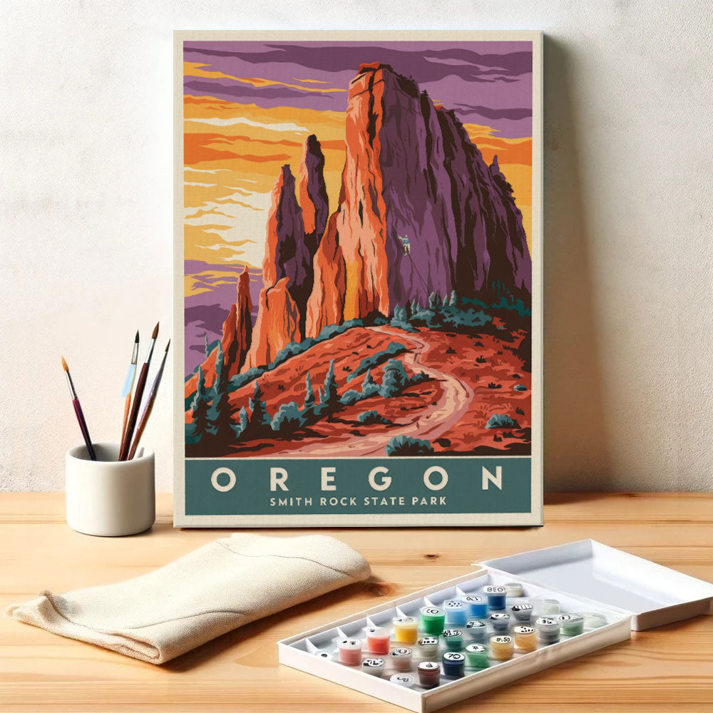Oregon - Smith Rock State Park | Paint by Numbers Kit