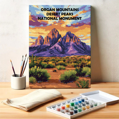 Organ Mountains Desert Peaks National Monument | Paint by Numbers Kit