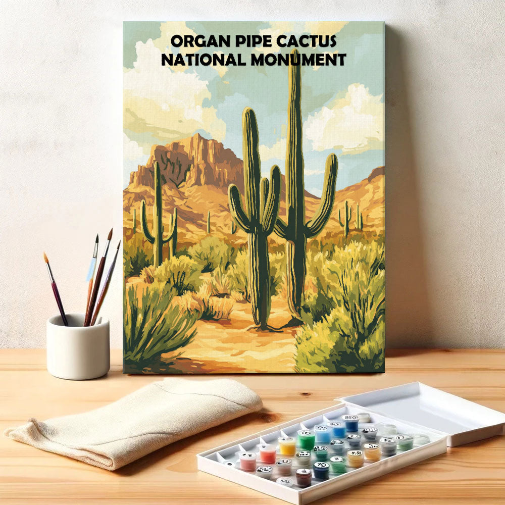 Organ Pipe Cactus National Monument | Paint by Numbers Kit