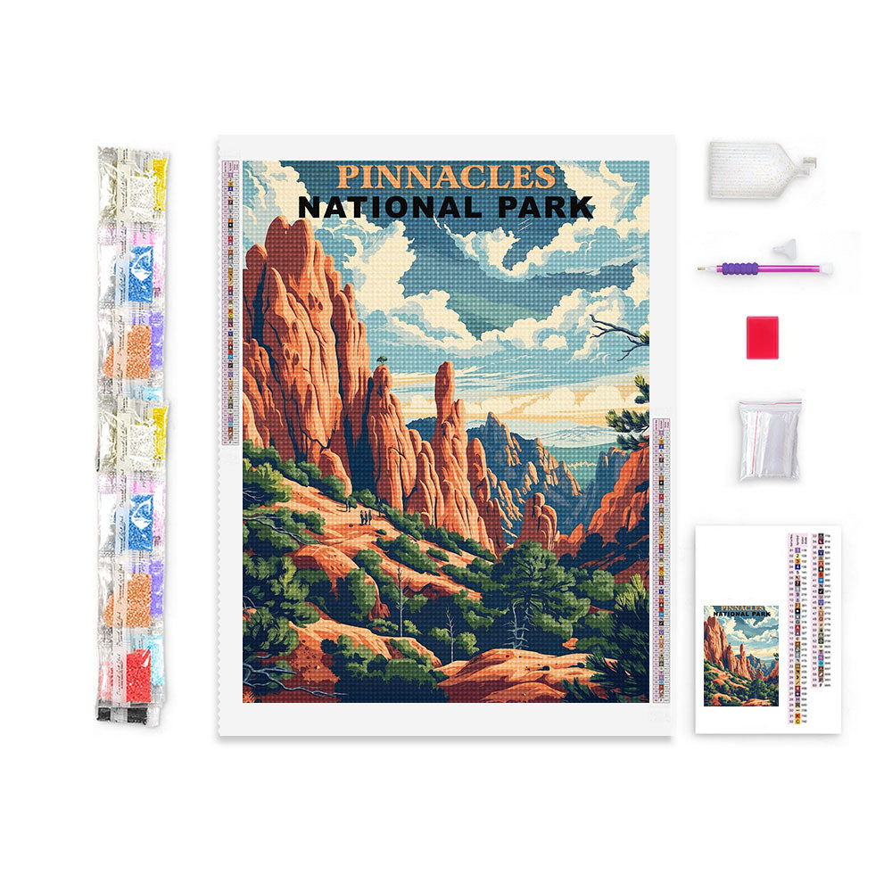 Pinnacles National Park Diamond Painting (Vintage Edition)