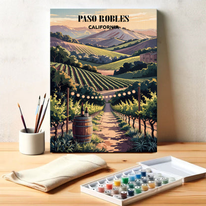 Paso Robles Wineries, California | Paint by Numbers Kit