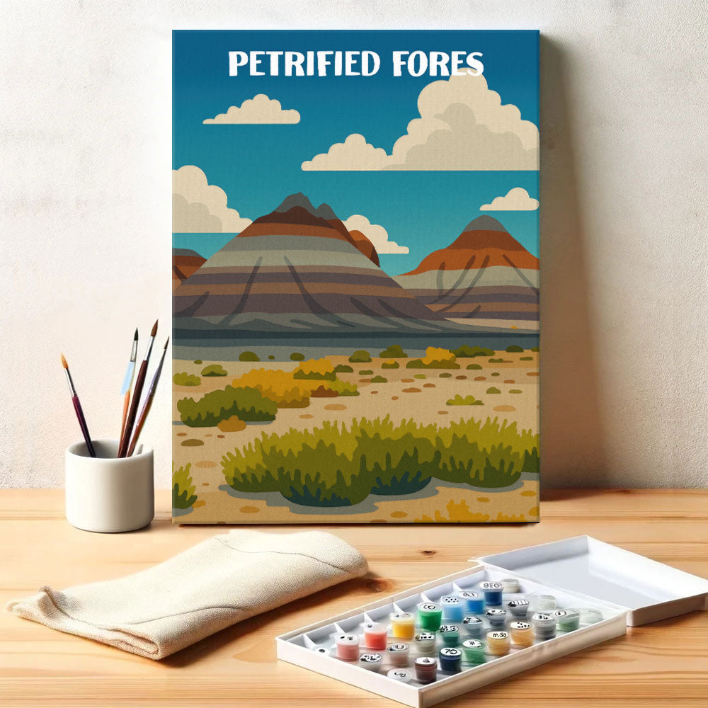 Petrified Fores National Park Beginner | Paint by Numbers Kit