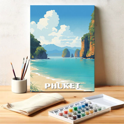 Phuket Travel Poster | Paint by Numbers Kit