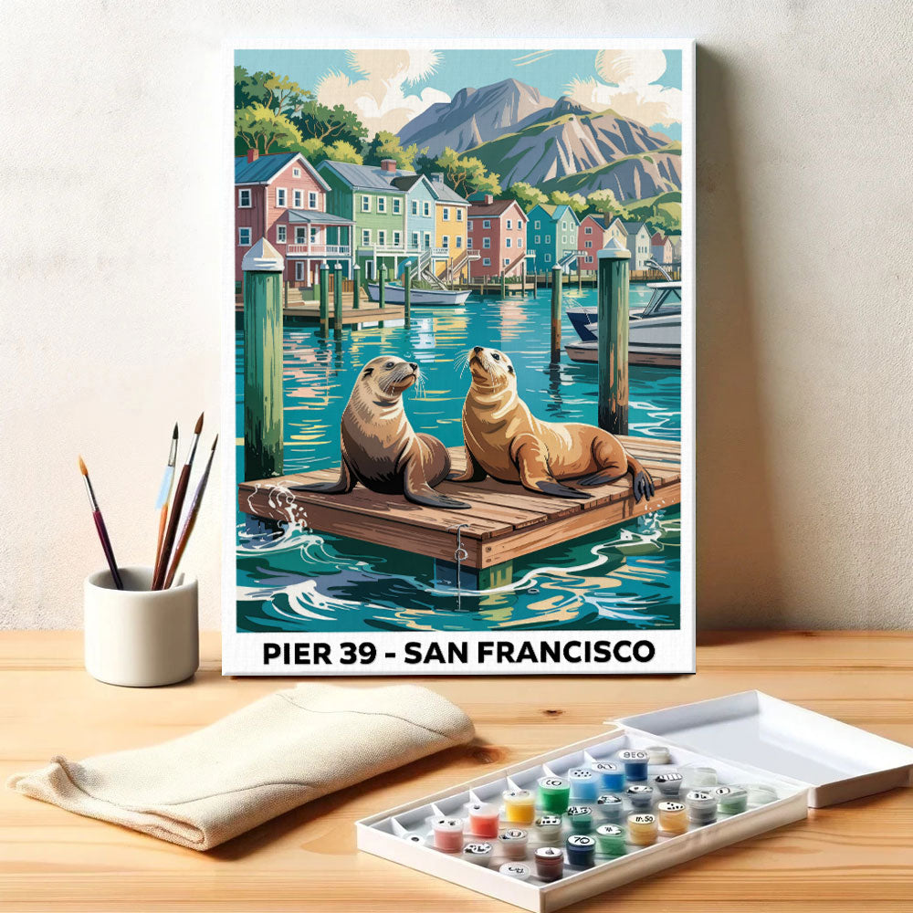 Pier 39, San Francisco | US Landmark | Paint by Numbers Kit