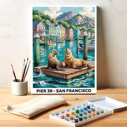 Pier 39, San Francisco | US Landmark | Paint by Numbers Kit