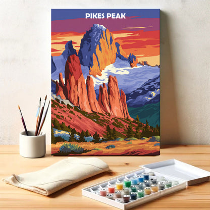 Pikes Peak, USA | Paint by Numbers Kit