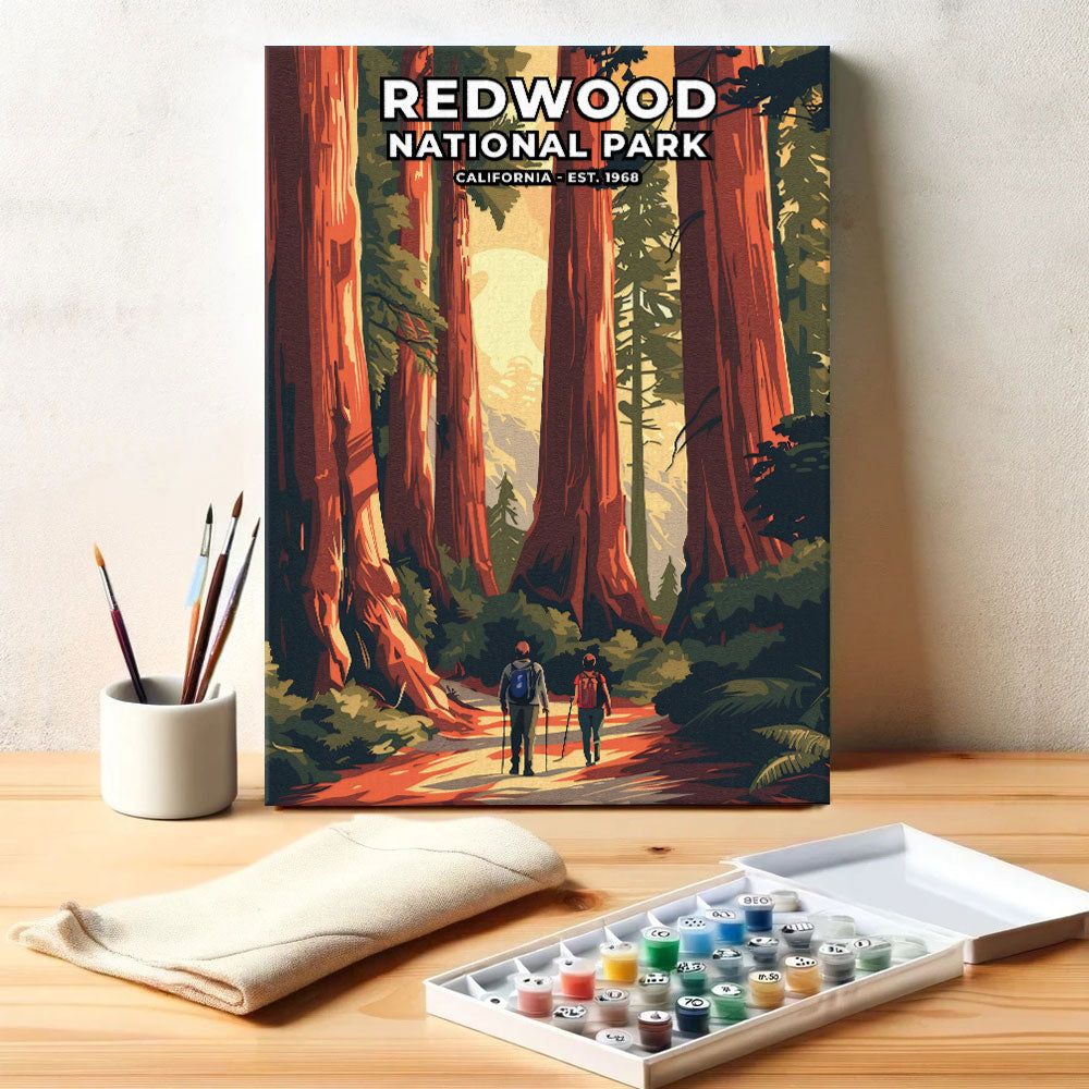 Redwood National and State Parks Heritage Edition | Paint by Numbers Kit