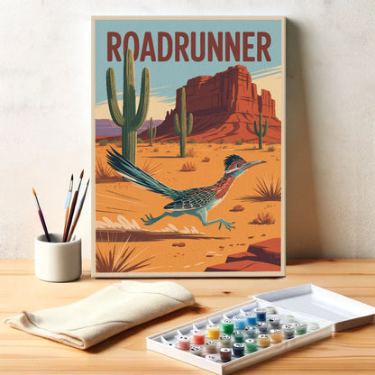 Roadrunner - National Park Wildlife | Paint by Numbers Kit