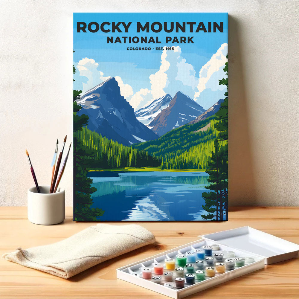 Rocky Mountain Park Heritage Edition | Paint by Numbers Kit