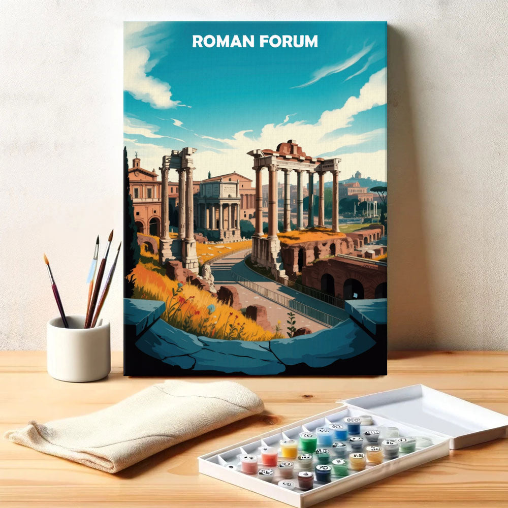Roman Forum, Italy - World Heritage | Paint by Numbers Kit